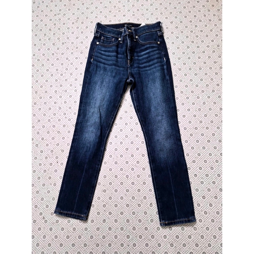 Banana Republic Premium Denim High-Rise Slim Jeans Dark Wash 26 Short‎